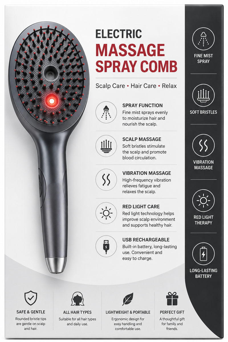 Electric Massage Spray Comb